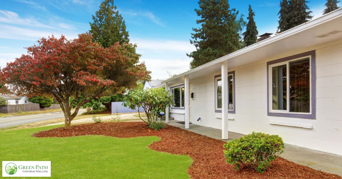 cheap simple front yard landscaping ideas | Green Path