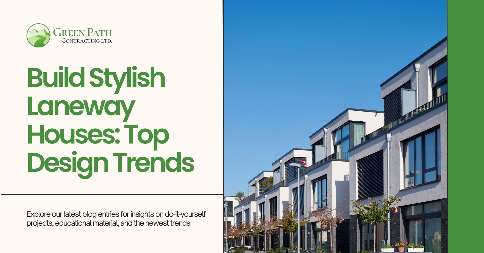 Build Laneway Houses Top Design Trends