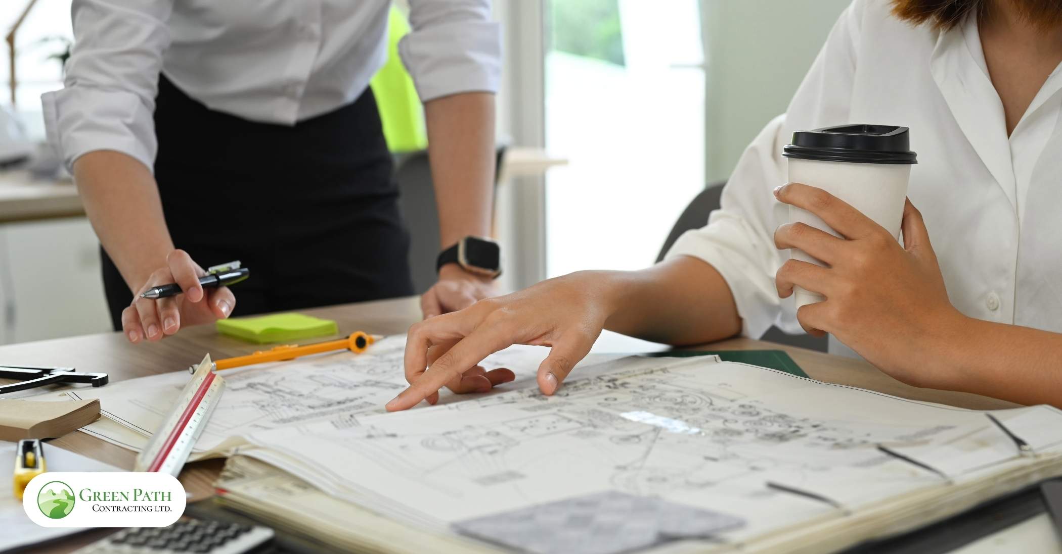 Detailed blueprint illustrating house plans and architectural drawings for construction purposes.